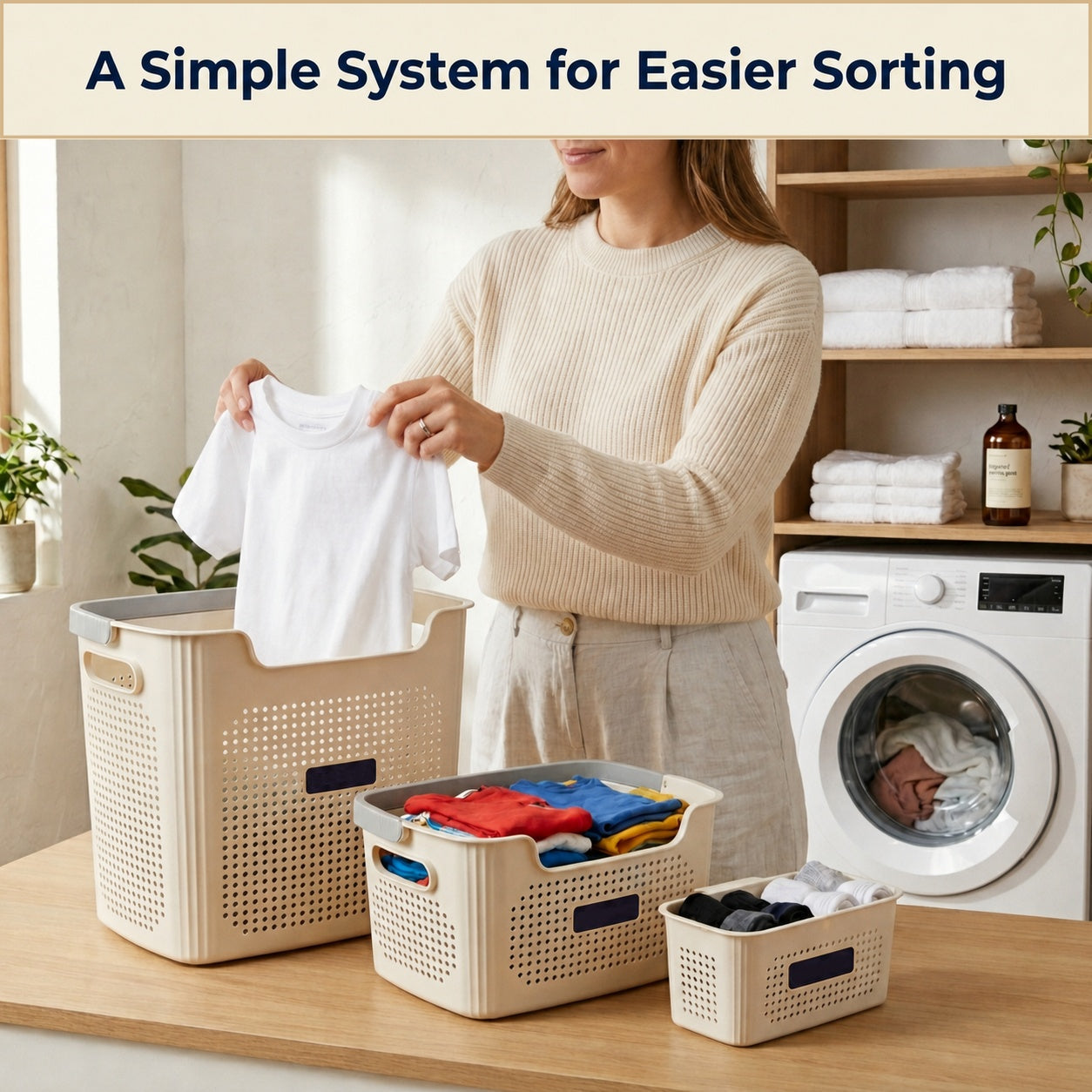 4-Piece Laundry & Storage Basket System