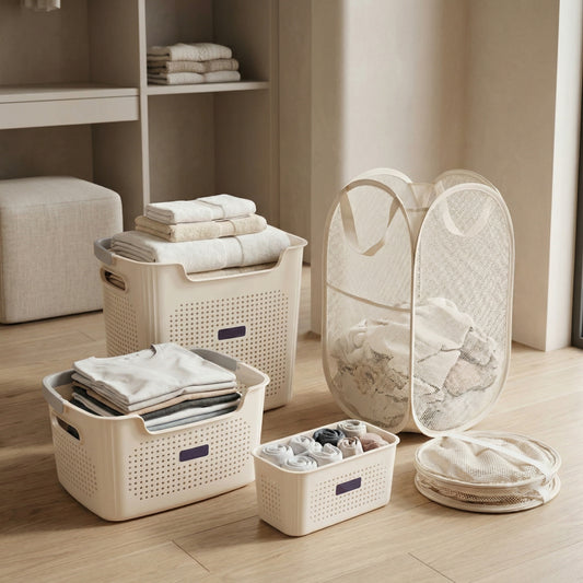 4-Piece Laundry & Storage Basket System